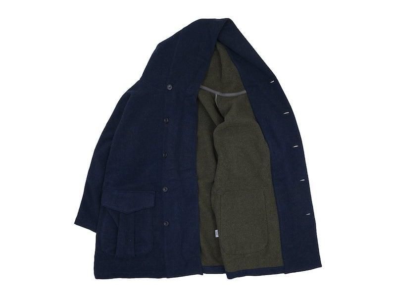 ordinary fits SHAWL PARKA COAT NAVY