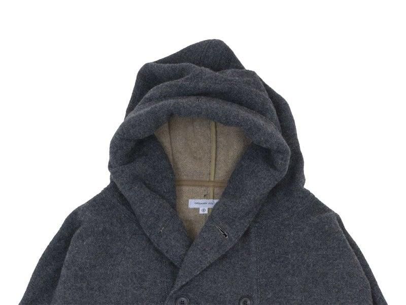 ordinary fits SHAWL PARKA COAT GRAY