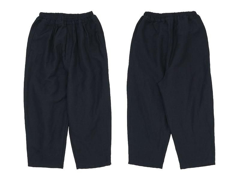 ordinary fits NARROW BALL PANTS WOOL LINEN BLACK