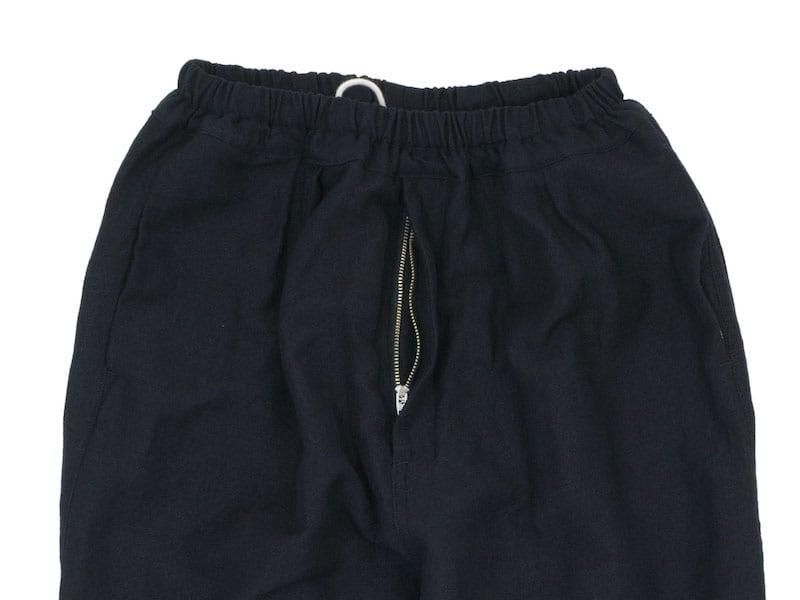 ordinary fits NARROW BALL PANTS WOOL LINEN BLACK