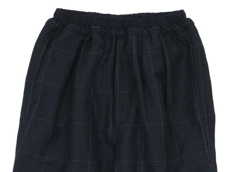 ordinary fits NARROW BALL PANTS WOOL LINEN CHECK