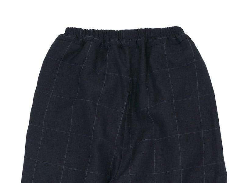 ordinary fits NARROW BALL PANTS WOOL LINEN CHECK