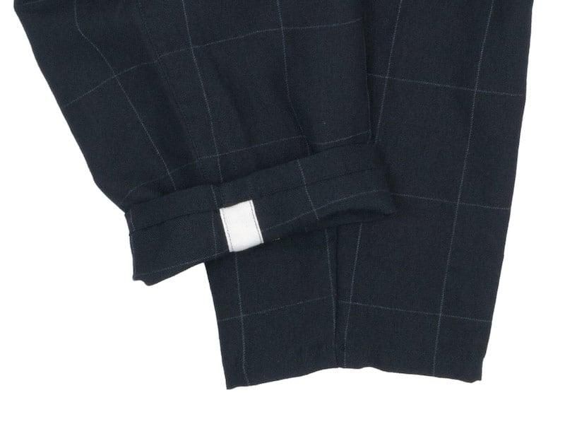 ordinary fits NARROW BALL PANTS WOOL LINEN CHECK