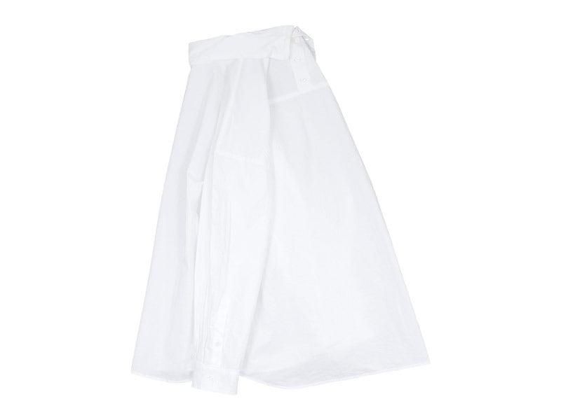 TOUJOURS High Neck Big Shirt 11White MM33DS01