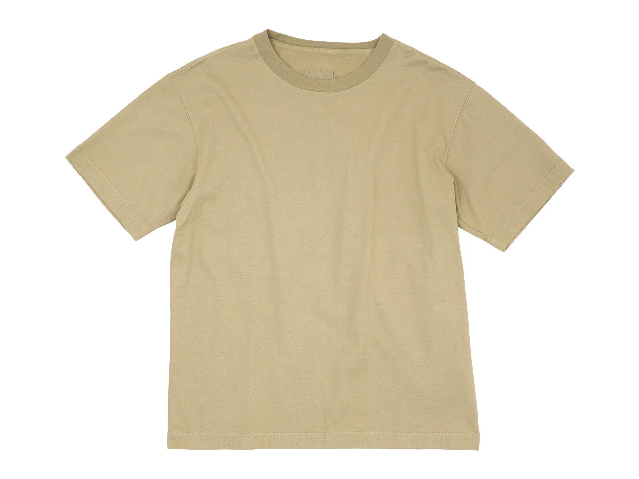 TOUJOURS Big T-shirt 38Dyed Camel LM33XC10