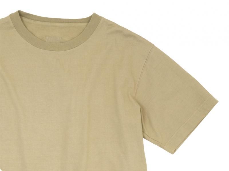 TOUJOURS Big T-shirt 38Dyed Camel LM33XC10