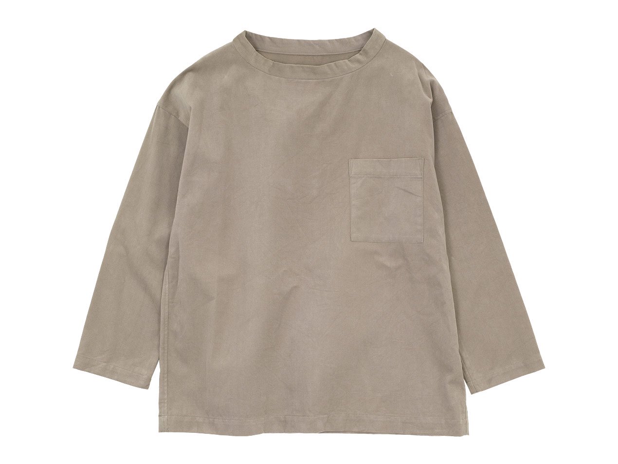 TOUJOURS Long Sleeve Big T-shirt 31Sand Gray 【KM33IS04】 TOUJOURS