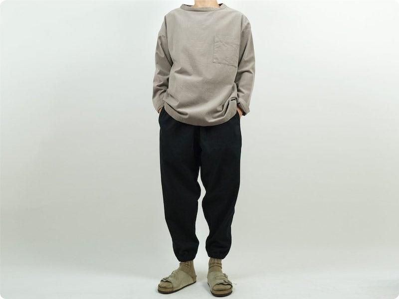 TOUJOURS Long Sleeve Big T-shirt 31Sand Gray KM33IS04