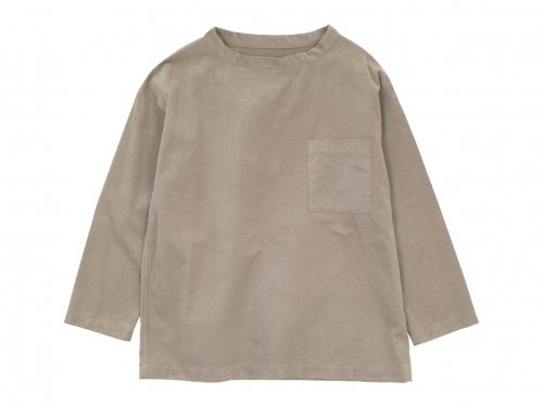 TOUJOURS Long Sleeve Big T-shirt 31Sand Gray 【KM33IS04】