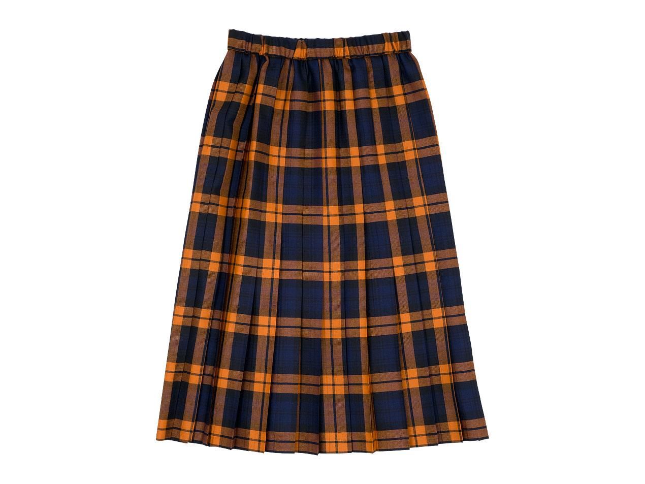 Charpentier de Vaisseau Bride O'neil of Dublin プリーツスカート（L-77） NAVY x ORANGE  CHECK