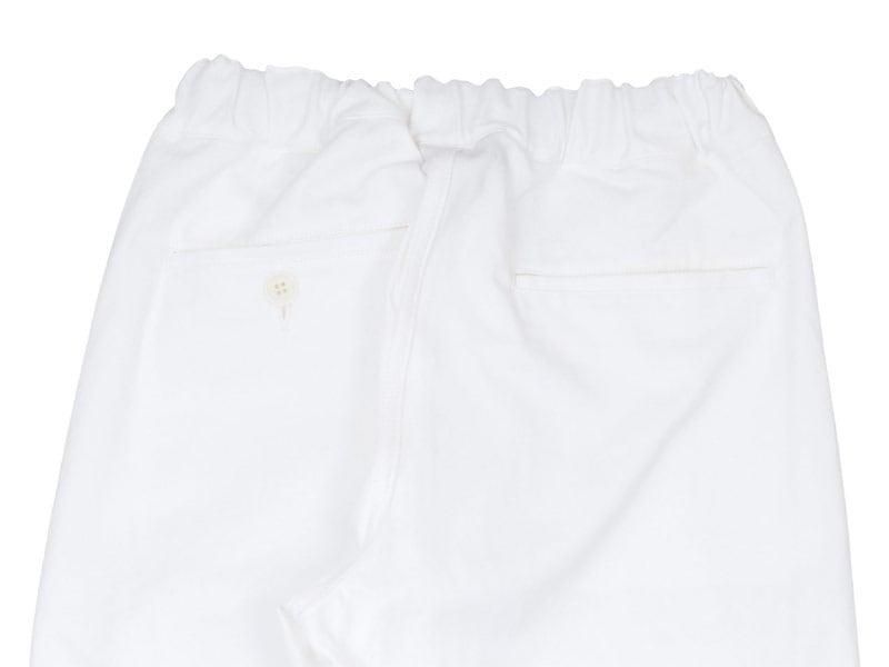 Charpentier de Vaisseau Bradley Cotton Linen Herringbone Pants WHITE