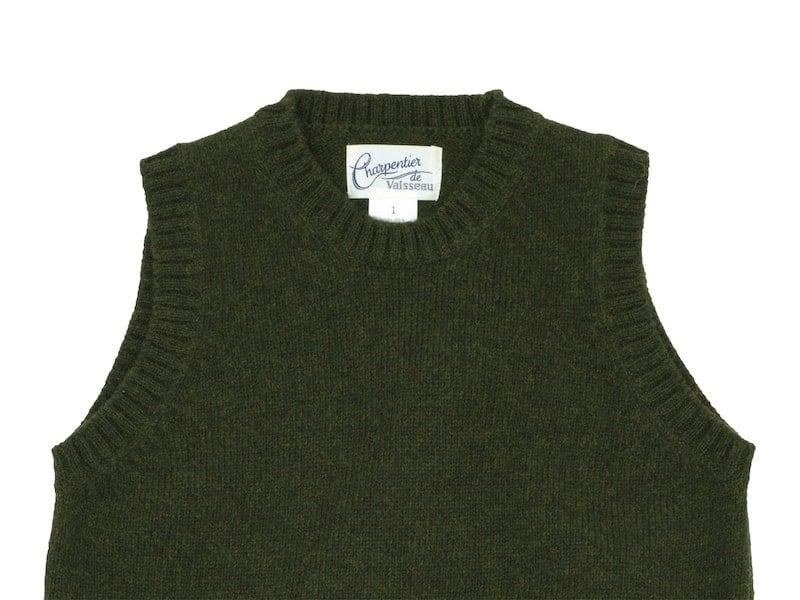 Charpentier de Vaisseau Kurson Wool Knit Vest OLIVE