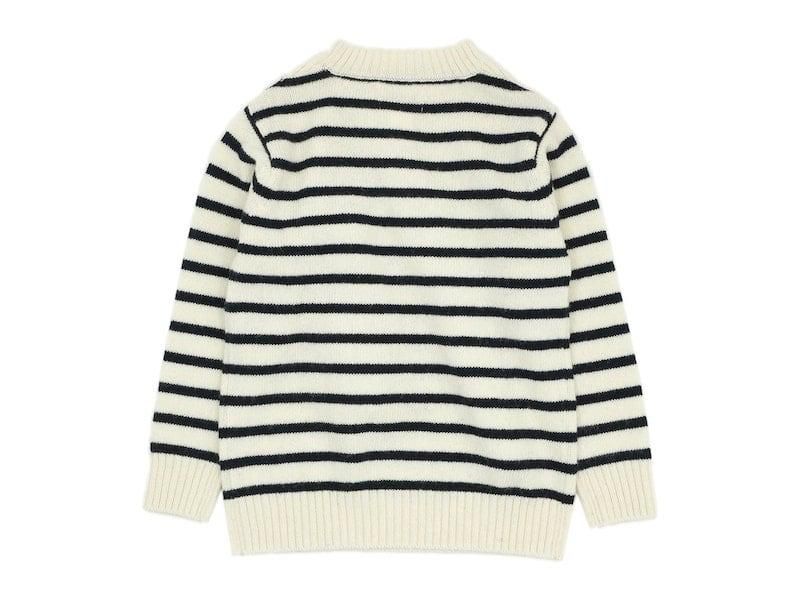 Charpentier de Vaisseau Kurt 3G Horizontal Neck Knit NATURAL X NAVY