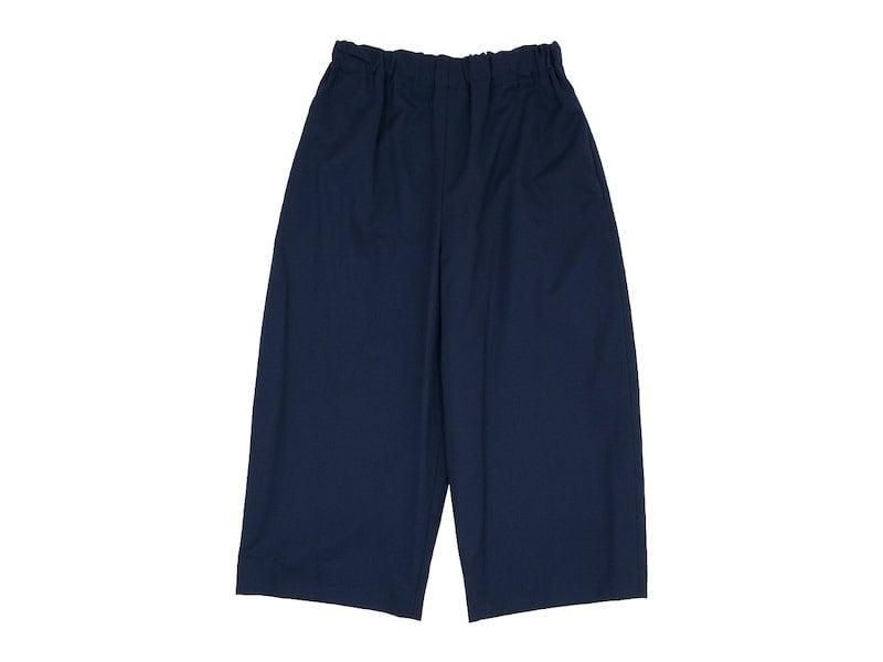 Atelier d'antan Ruffʥա Wool pants NAVY