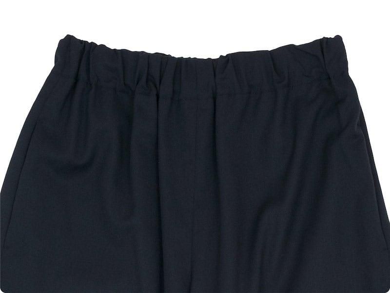 Atelier d'antan Ruffʥա Wool pants BLACK