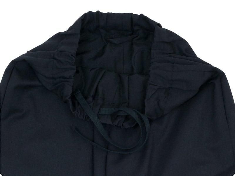 Atelier d'antan Ruffʥա Wool pants BLACK