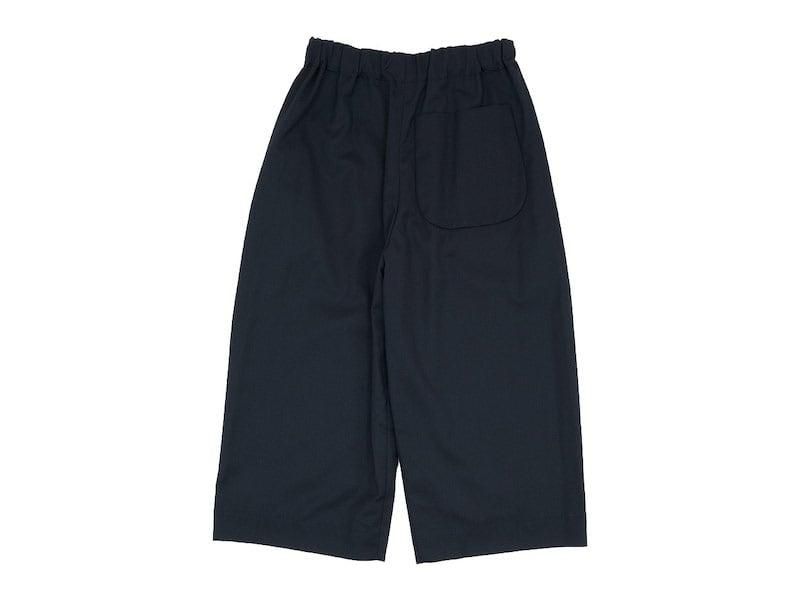 Atelier d'antan Ruffʥա Wool pants BLACK
