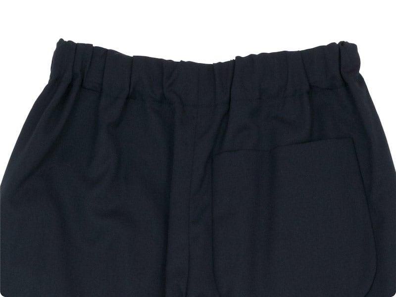 Atelier d'antan Ruffʥա Wool pants BLACK