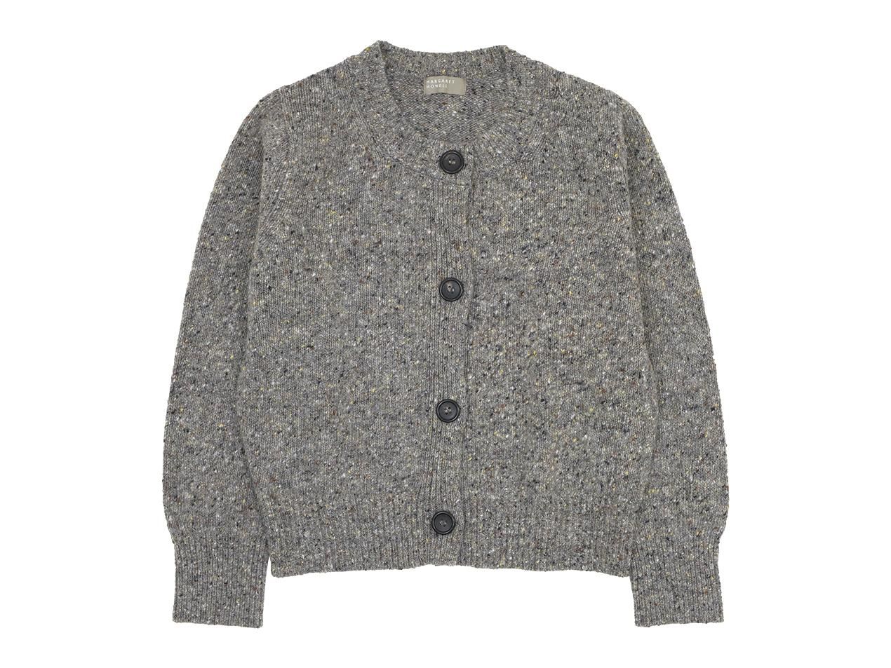 MARGARET HOWELL DONEGAL WOOL CARDIGAN 22GRAY 〔レディース ...