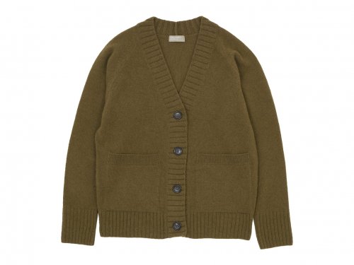 MARGARET HOWELL TWISTED CASHMERE WOOL CARDIGAN 50Brown 〔レディース〕