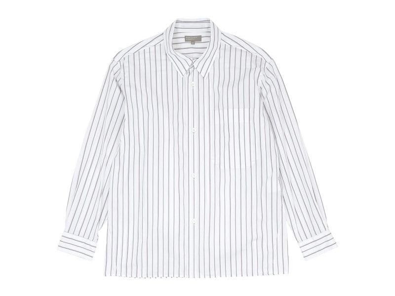 MARGARET HOWELL TRIPLE STRIPE COTTON POPLIN SHIRTS 30White ̥󥺡