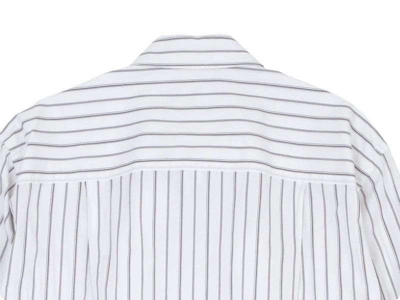 MARGARET HOWELL TRIPLE STRIPE COTTON POPLIN SHIRTS 30White ̥󥺡