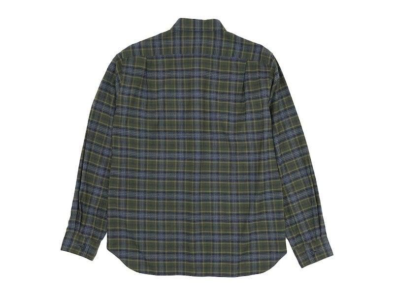 MARGARET HOWELL TARTAN COTTON TWILL SHIRTS 180Khaki ̥󥺡