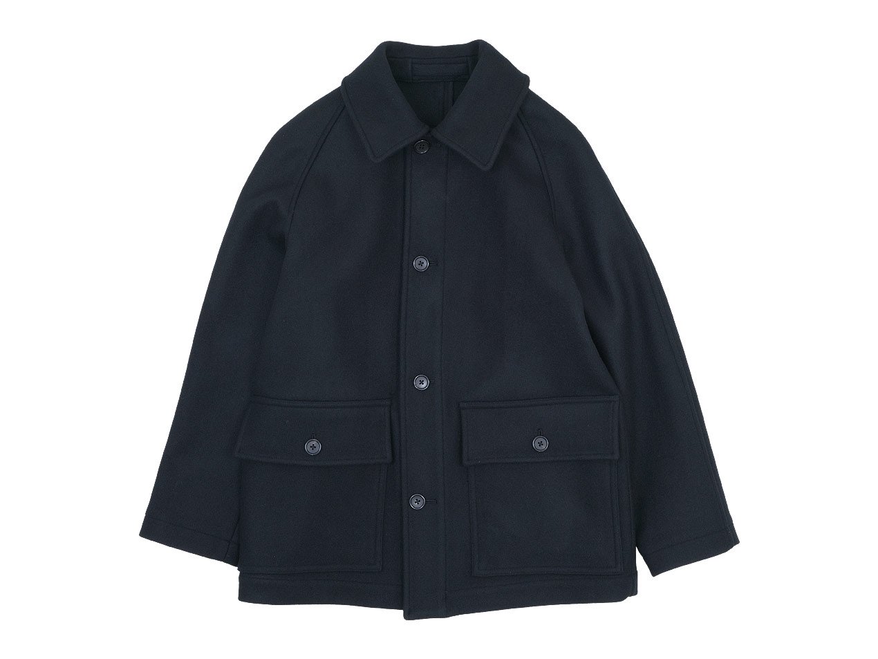 セール MARGARET HOWELL HEAVY FLANNEL COATING COAT 10Black 〔メンズ