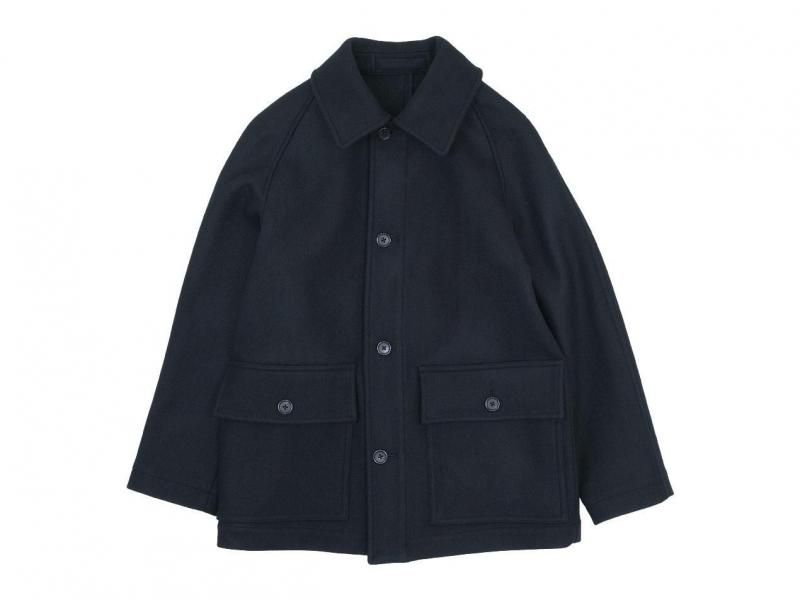 MARGARET HOWELL HEAVY FLANNEL COATING COAT 10Black ̥󥺡