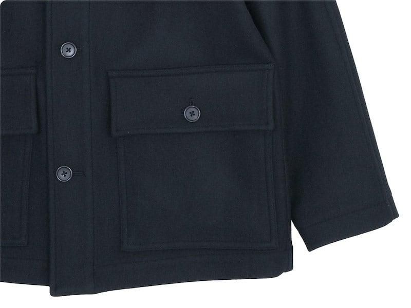 MARGARET HOWELL HEAVY FLANNEL COATING COAT 10Black ̥󥺡