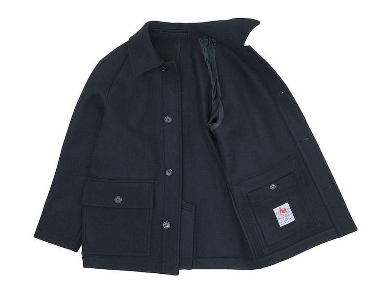 MARGARET HOWELL HEAVY FLANNEL COATING COAT 10Black ̥󥺡