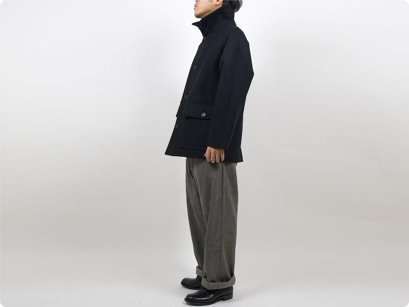 MARGARET HOWELL HEAVY FLANNEL COATING COAT 10Black ̥󥺡
