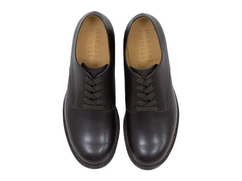 MARGARET HOWELL LEATHER LACE UP SHOES 50Brown ̥󥺡