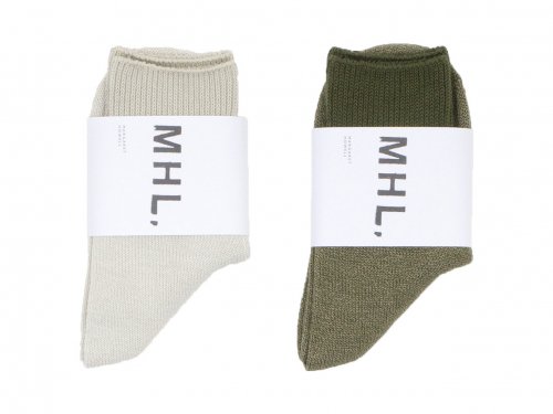 MHL. MELANGE COTTON SOCKS 〔メンズ〕