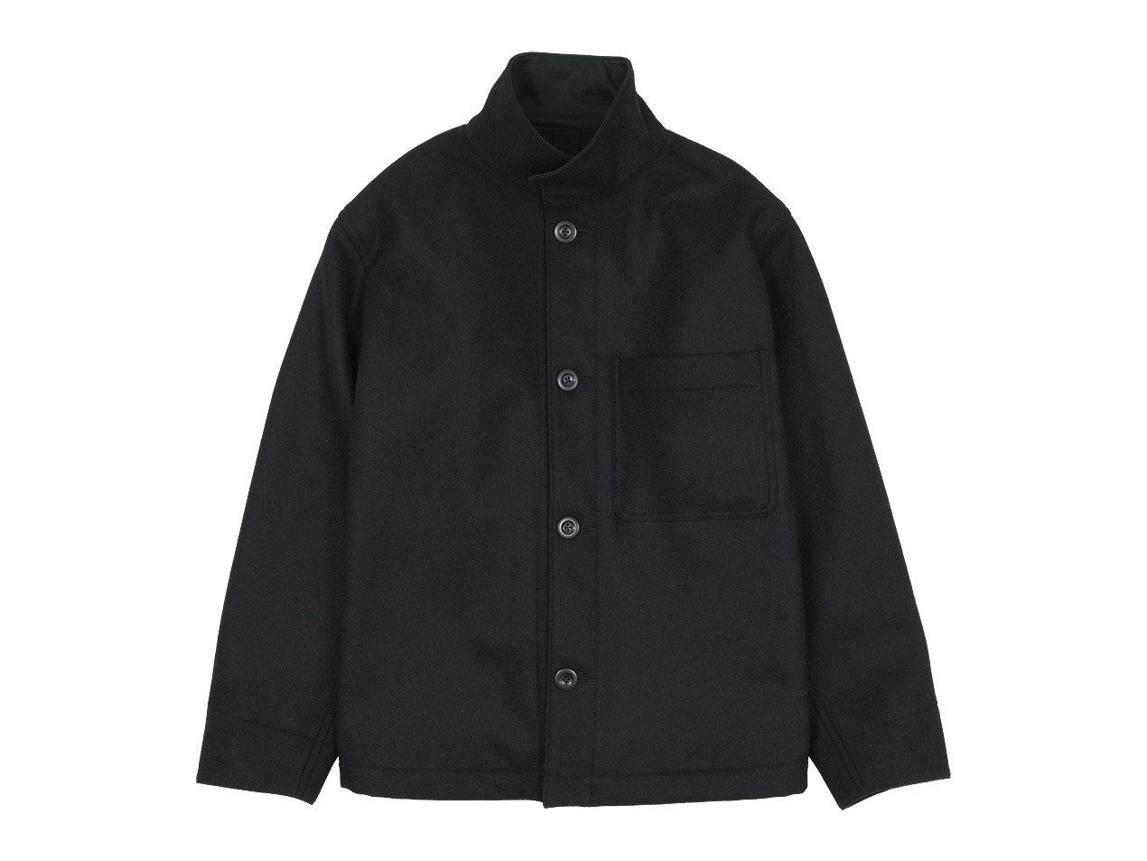 MHL. COARSE WOOL MELTON BLOUSON 10Black ̥󥺡