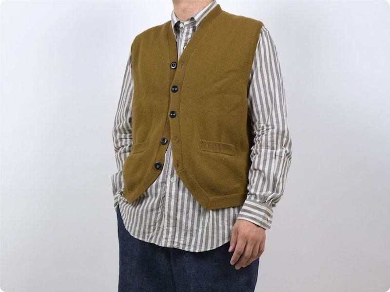 MHL. FELTED WOOL VEST 51Brown ̥󥺡