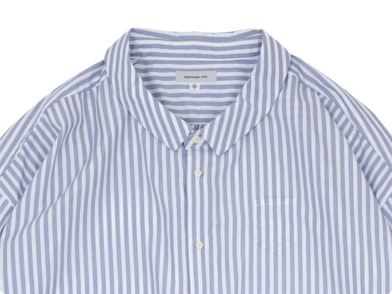 ordinary fits BARBER SHIRT STRIPE OFF WHITE