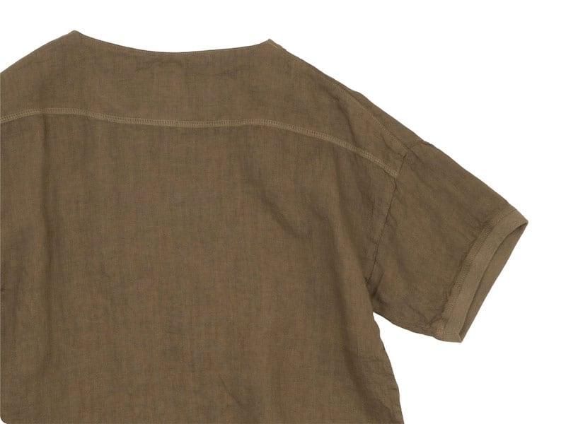 maillot linen shirts Tee BROWN