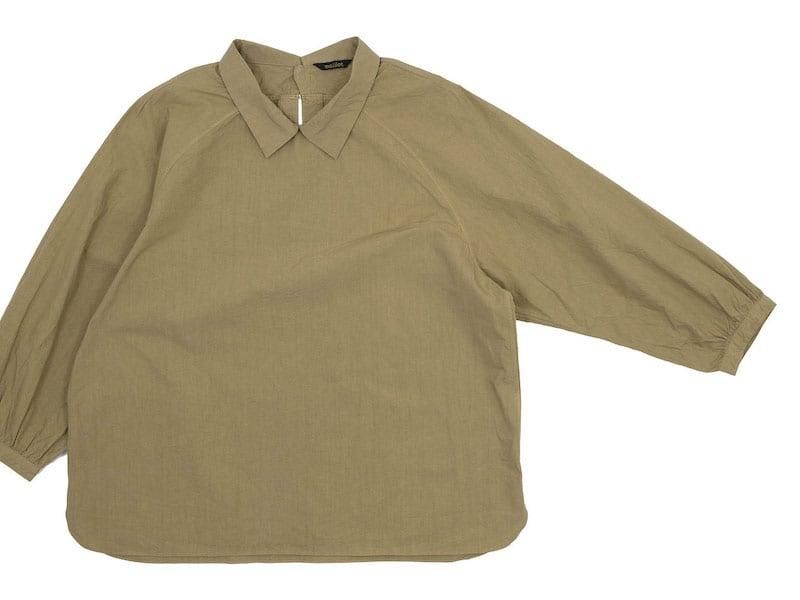 maillot mature rub cotton polo smock shirts BEIGE