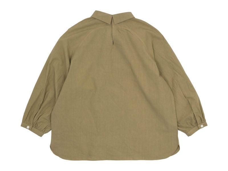 maillot mature rub cotton polo smock shirts BEIGE