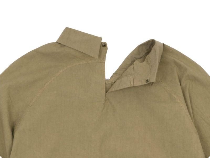 maillot mature rub cotton polo smock shirts BEIGE