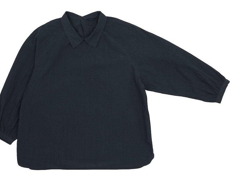 maillot mature rub cotton polo smock shirts INK BLACK