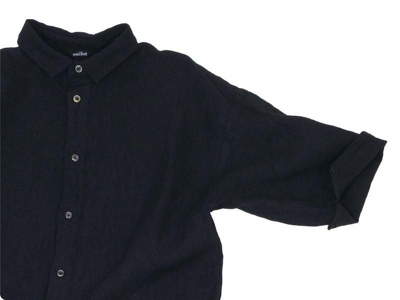 maillot mature heavy linen waist cord OP BLACK