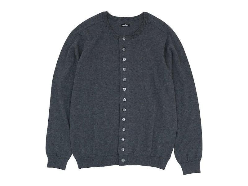 maillot mature C/P crew cardigan DARK GRAY