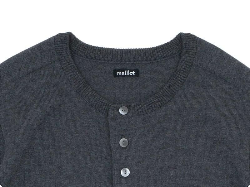 maillot mature C/P crew cardigan DARK GRAY