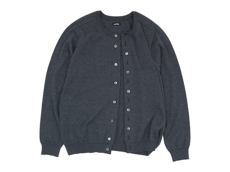 maillot mature C/P crew cardigan DARK GRAY
