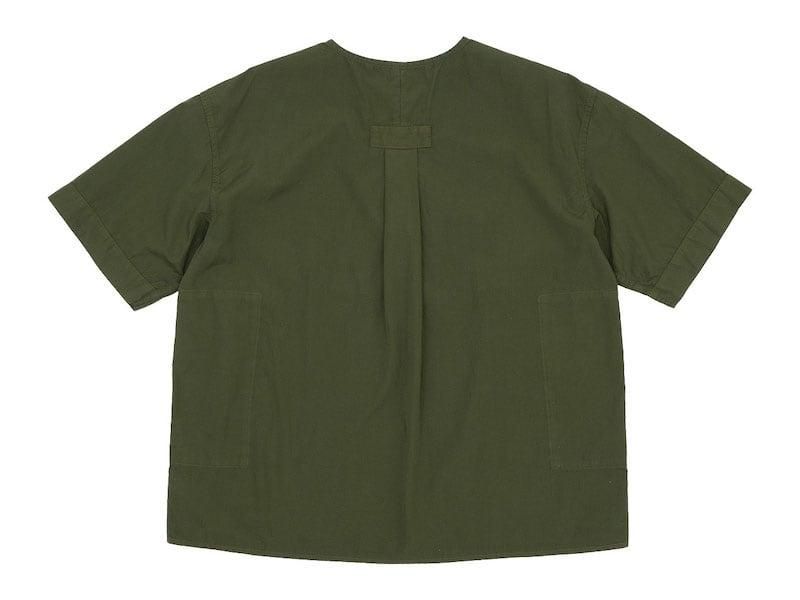 Charpentier de Vaisseau Selma Front Button Short Sleeve Shirts OLIVE