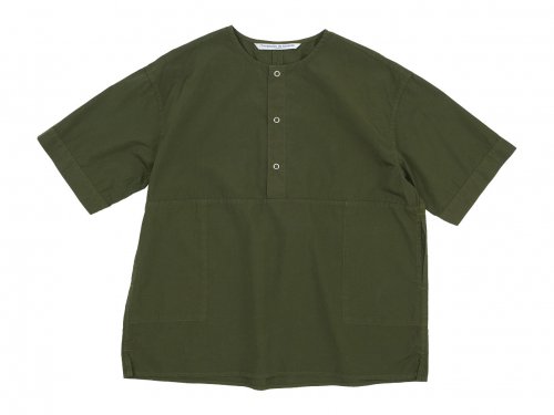 Charpentier de Vaisseau Selma Front Button Short Sleeve Shirts OLIVE