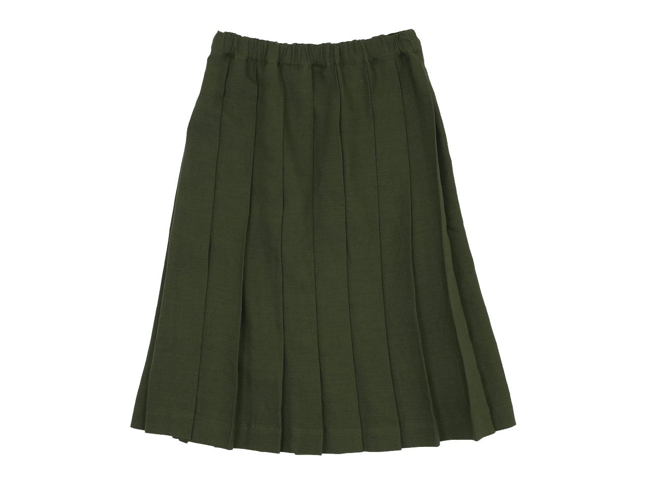 Charpentier de Vaisseau Belle リネンプリーツスカート OLIVE