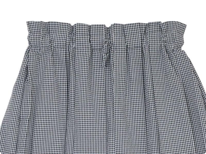 Atelier d'antan Ehrenʥ Skirt WHITE X BLACK CHECK